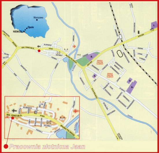 Złotnik JaaN - Dojazd